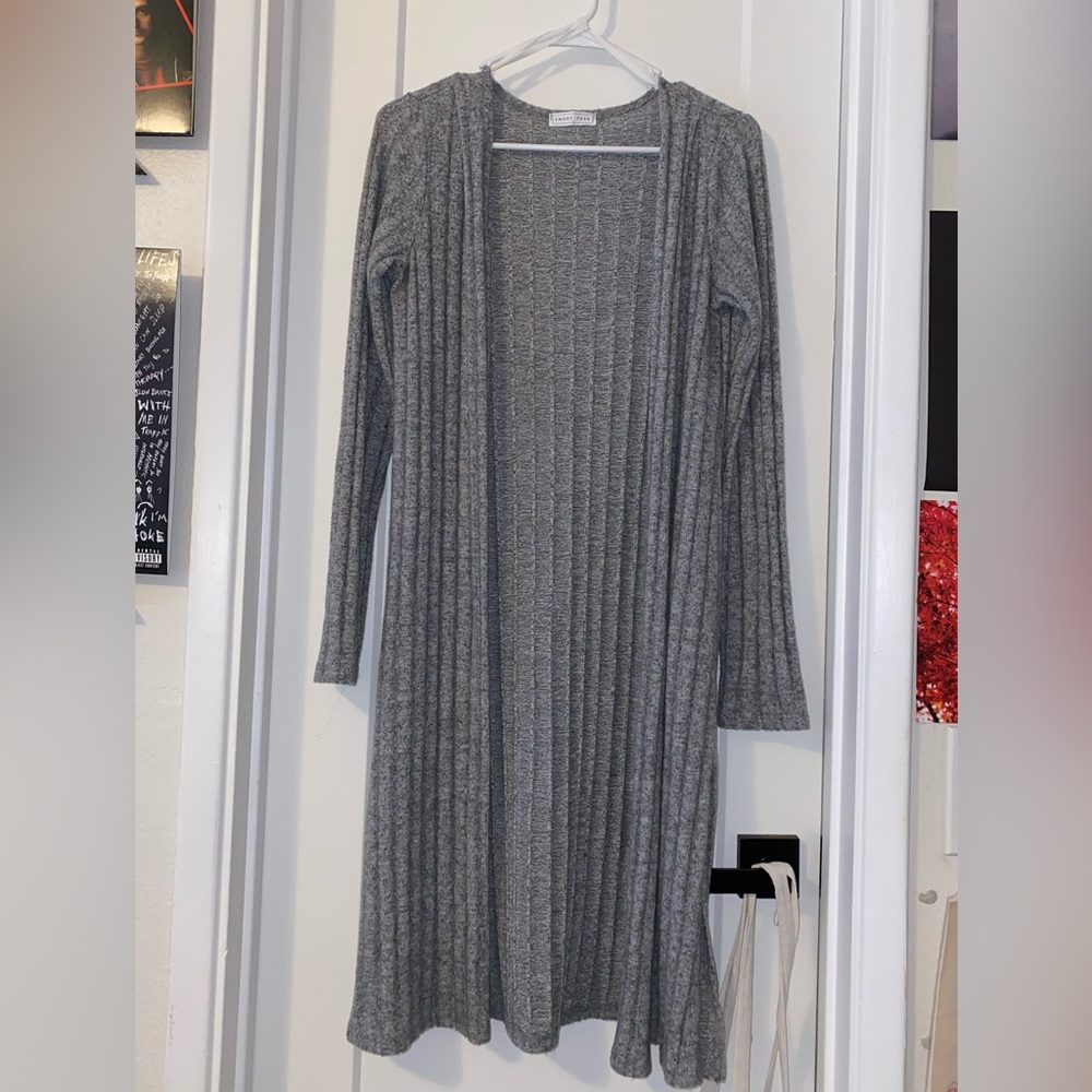 Emory Park Grey Duster Cardigan